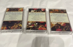 Rare Collection Romantic Masterworks -Set Of 3 Cassettes, 1994- Classical Music - Picture 1 of 13