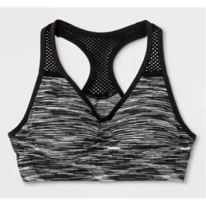 NEW Maidenform - Girls Seamless Sports Bra - Black - Size Small - Picture 1 of 3