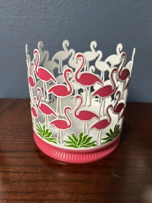 BATH & BODY WORKS Portavelas 3 Mechas Rosa Flamenco Flock Tropical NUEVO Foto 1 de 4