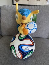 adidas brazuca 2014 world cup brazil fifa Fuleco Ball Sz 4