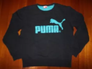 "PUMA" MENS BLACK LONG SLEEVE SWEAT TOP - SIZE S - Picture 1 of 1