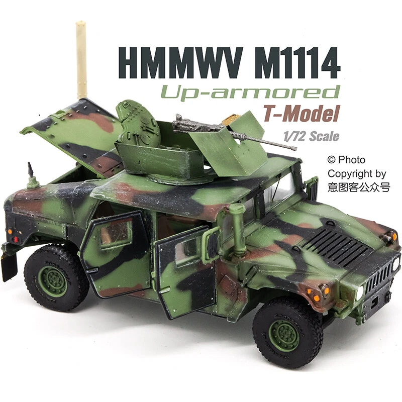 1/72 US M1114 Hummer model NATO three color coating - Image 1 of 4
