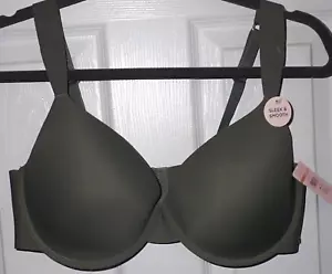 NEW Danskin Size 38DD T-Shirt Bra Sleek & Smooth Olive Green - Picture 1 of 7