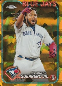 2024 Topps Chrome Vladimir Guerrero Jr. #78 Gold Refractor /50 Blue Jays - Picture 1 of 2