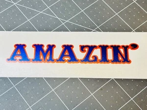 Mets "Amazin" Vinyl Decal - Lotsa Options / Sizes Free Shipping - Picture 1 of 3