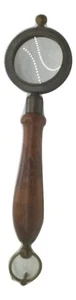 Lente di ingrandimento in ottone manico legno idea regalo scrivania da arte - Picture 1 of 2