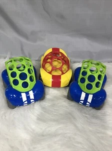 O Ball Go Grippers Cars Oball LOT Infant Toddler Rattle Blue Yellow Cute 54-24 - Picture 1 of 11
