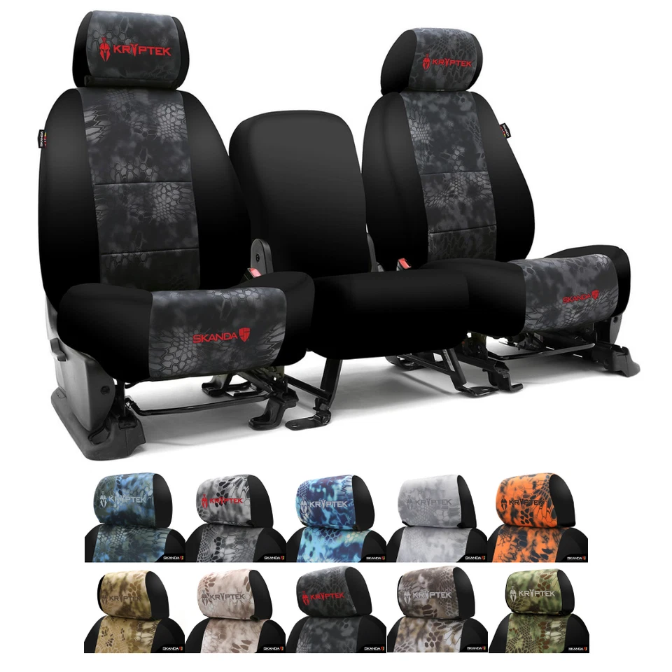 Fundas de asiento Coverking Kryptek camufladas ajuste personalizado para Hummer H3 Foto 1 de 1