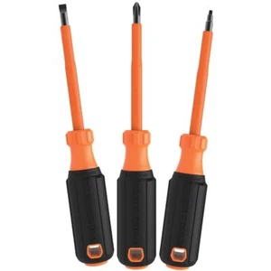 Klein Tools 85073INS Screwdriver Set 1000V Insulated 3-Piece - Picture 1 of 9