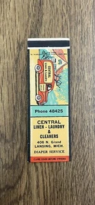 Cubierta vintage de fósforo Central de lino y lavandería de Michigan - Imagen 1 de 3