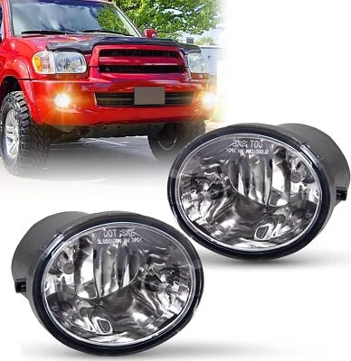 Fog Lights Fit 2000-2006 Toyota Tundra 01-07 Sequoia Driving Bumper Front Lamps - Изображение 1 из 4