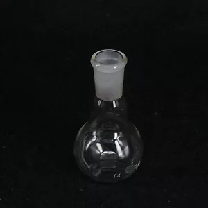 25ml 14/23 Joint One Mouth Short Neck Flat Bottom Flask Boiling Lab Glassware - Picture 1 of 4