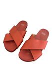 Eileen Fisher Bond Crossover Leather Sandal PICANTE Size 8 crisscross straps