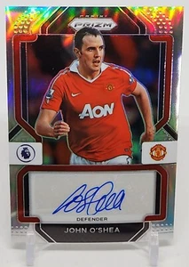2022-23 Prizm Premier League John O'Shea Signatures Silver Prizm Auto 53/99 - Picture 1 of 2