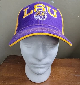 Fesselnde Kopfbedeckung NCAA LSU Tigers Baseball Cap Mütze Lila Strapback Neu - Bild 1 von 10