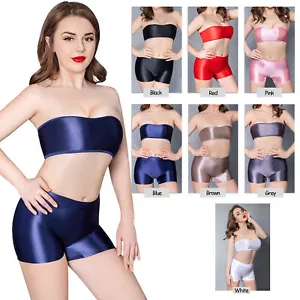 Women Briefs Shiny Satin Silk Knickers Sexy Underwear Panties/Seamless Lingerie - Picture 1 of 26