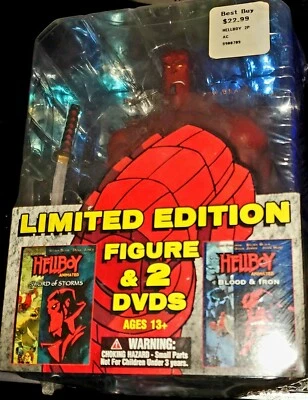HELLBOY Limited DVD SET MEZCO Gentle Giant Figure SWORD OF STORMS RARE OOP - Image 1 of 4