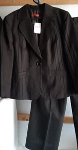 TAIFUN Neuer Hosen-Anzug Größe 44 in schwarz-braun *NEU mit Etikett* - Bild 1 von 9