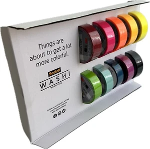 Paquete múltiple de 10 rollos de cinta Washi Scotch C317-10SIOC (nueva en caja/sin usar) - Imagen 1 de 8