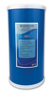 Finerfilters 10" Jumbo GAC Chlorine Reduction 10" x 4.5" Big Blue Cartridge - Picture 1 of 1