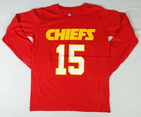 Kansas City Chiefs #15 'Patrick Mahomes' NFL Apparel Boys T-Shirt Cover