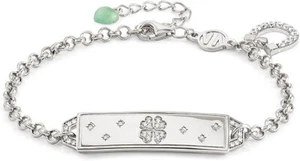 Nomination Bracciale Donna in Argento 925 e Quarzo verde incisione porta fortuna - Foto 1 di 4