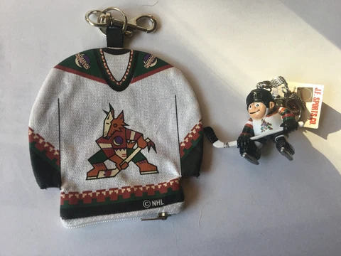 Phoenix Coyotes Lil' Brat Player Key Chain and Jersey Key Chain Cover