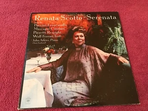 Renata Scotto Serenata John Atkins Piano Puccini Respighi Catalani Mascagni LP - Imagen 1 de 5