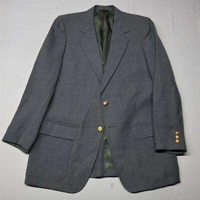 Blazer Abrigo Deportivo Chaqueta De Colección Palm Beach 46L Gris Hopsack Botón Dorado Foto 1 de 4
