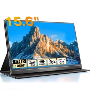 Portable Monitor,Gaming Tragbarer Mobiler 15,6 Zoll 1920x1080P IPS Bildschirm - Photo 1/6