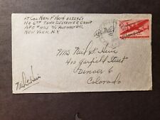 APO 403 NEHOU, FRANCE 1944 Censored WWII Army Cover 6th TANK DESTROYER Gp Lt COL