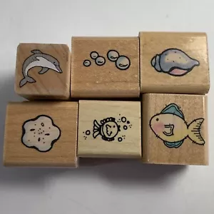 Hero Arts Penny Black, , Ozean, Blase, Muscheln, Holz und Gummi, 6 Stempel - Bild 1 von 4