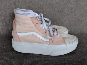 Vans SK8 Hi Taper Stackform Platform Women's Suede Pink Sneakers High Top Sz 6.5 - Picture 1 of 9