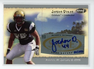 2008 Aspire Hula Bowl Auto Silver #H5 Jordon Dizon - Picture 1 of 3