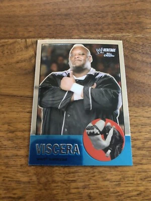 2007 Topps Heritage II Chrome WWE Wrestling Card #30 Viscera - Image 1 of 2