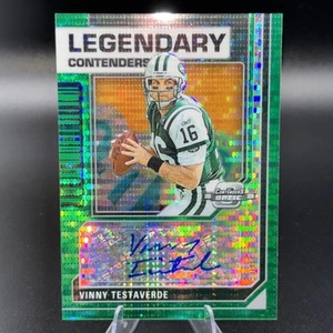 Vinny Testaverde #LCA-VTE 2023Contenders Óptico Legendario Pulsar Verde AUTO 12/30 - Imagen 1 de 3