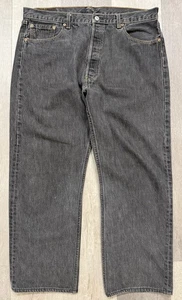 Vintage Levi’s Herren Faded Black 501 Denim Jeans - Größe 36x28 - Bild 1 von 7