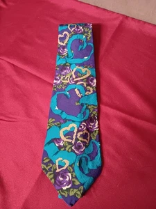 The Beatles "All You Need is Love" 1991 100% Silk Necktie USA Manhattan Menswear - Picture 1 of 6