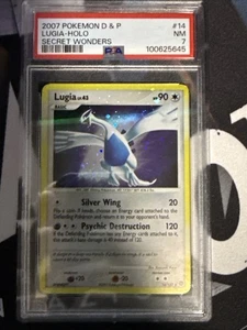 Pokémon Diamond & Pearl Secret Wonders #14 Lugia 2007 - Holo (PSA 7 casi nuevo) - Imagen 1 de 2