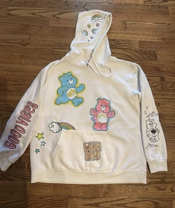 Care Bears Hoodie XXL weiß bestickt Wish Big Good Vibes - Bild 1 von 11