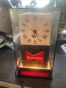 Budweiser Vintage Light-Up Clock Working Condition All Original - Picture 1 of 7
