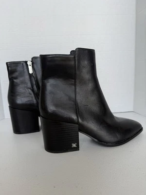 Sam Edelman Women’s Ragaen Black Leather Ankle Boots Size 7M - Image 1 of 4