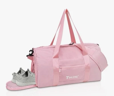 Gym /Sports Duffle Bag for Women /Girls in Pink - 18”x10”x10” New Waterproof - Image 1 of 3