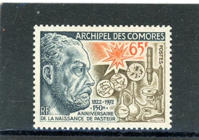 Коморские острова 1972 Pasteur Scott # 106 как новые без наклеек и следов - Изображение 1 из 1