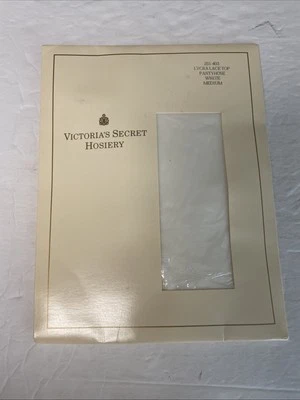Victoria's Secret Stockings Lycra Lace Top Pantyhose White Medium - Image 1 of 4