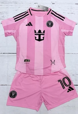 Conjunto de Jersey e Short Youth Messi #10 - Kits de Futebol Infantil PEQUENOS (24) Idade 6-7 - Imagem 1 de 4