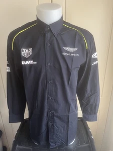 FIA WEC ASTON MARTIN RACING TEAM ISSUE NAVY BLUE LONGSLEEVE SHIRT HERREN XL - Bild 1 von 6