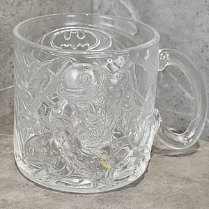 Taza de vidrio McDonald's 1995 Batman Forever Riddler usada en excelente estado - Imagen 1 de 9