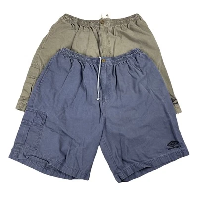 Lote De 2 Pantalones Cortos De Colección Umbro Ripstop Carga Para Hombre XL Verde Ejército Azul Marino Foto 1 de 4