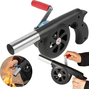 BBQ Handkurbel Gebläse Grillgebläse Feueranzünder für Grill, Kamin, Lagerfeuer - Bild 1 von 7